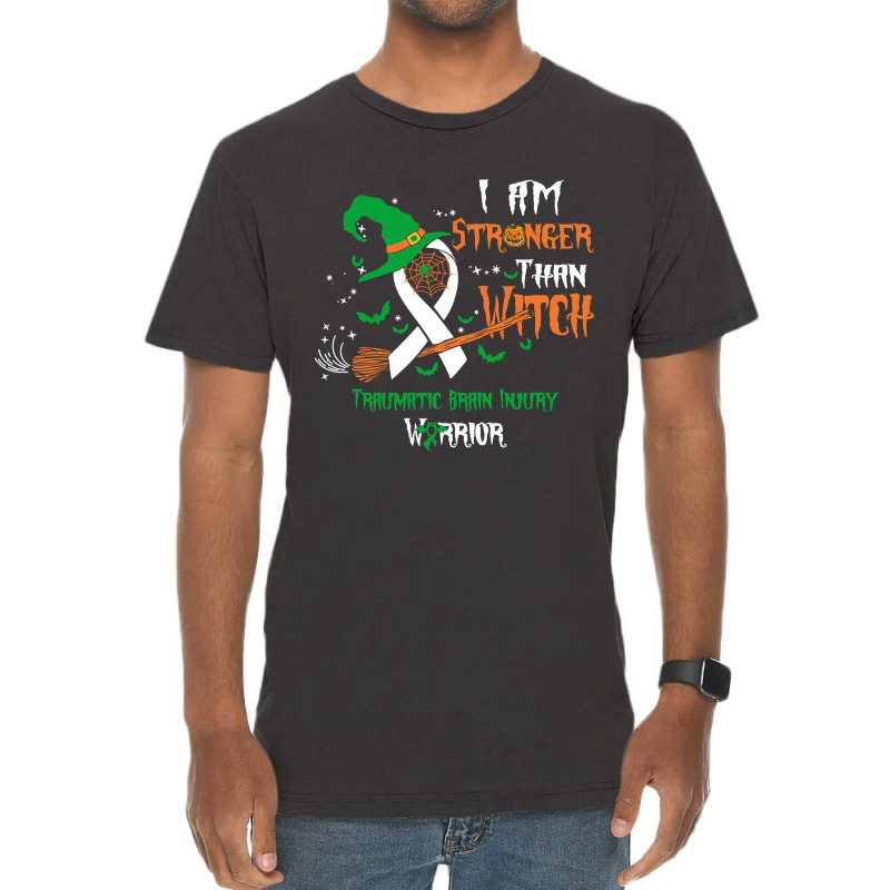 Hot Trend Traumatic Brain Injury Awareness I Am Stronger Than Witch Vintage T-shirt | Artistshot