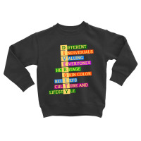 Limited Edition Rights Diversity Toddler Sweatshirt | Artistshot