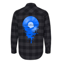 Limited Edition Cool Music Vinyl Record Retro Blue Flannel Shirt | Artistshot