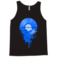 Limited Edition Cool Music Vinyl Record Retro Blue Tank Top | Artistshot