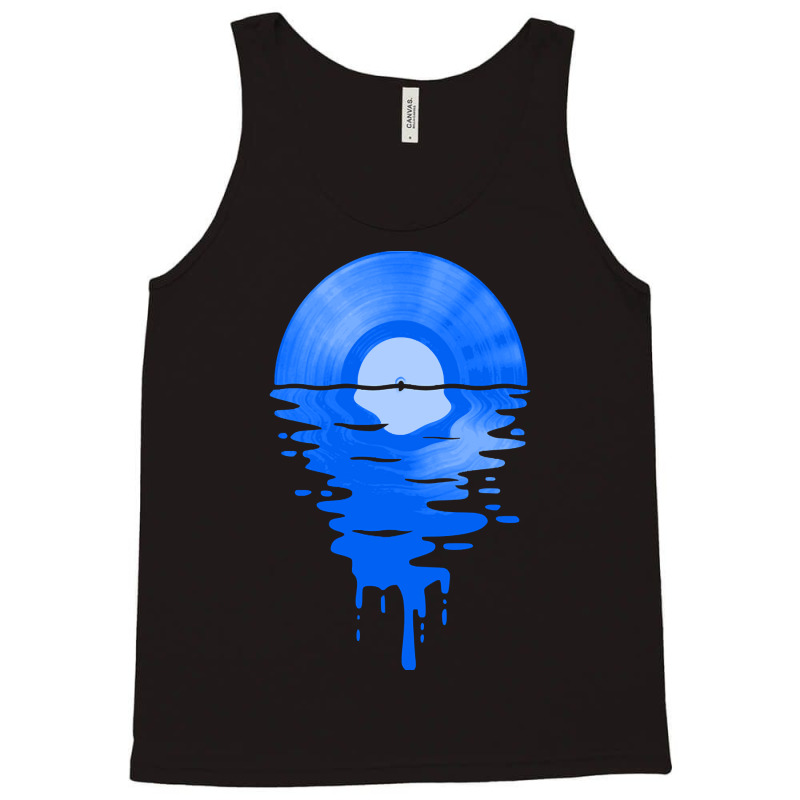 Limited Edition Cool Music Vinyl Record Retro Blue Tank Top by Ledford Leslie | Artistshot