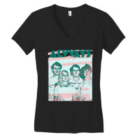 Trending Alvvays ≥≤ Original Glitch Style Fan Artwork Women's V-neck T-shirt | Artistshot