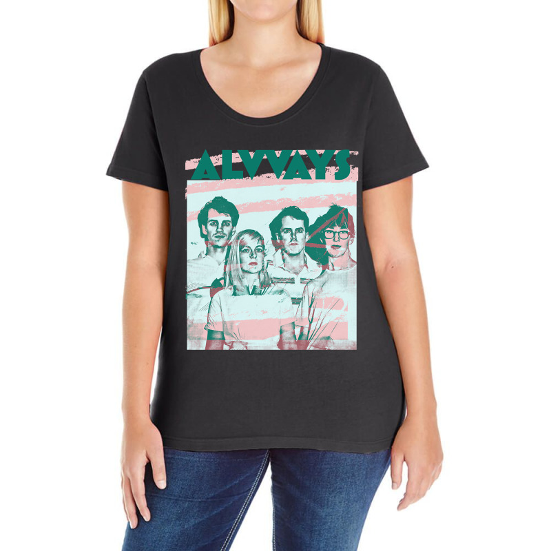 Trending Alvvays ≥≤ Original Glitch Style Fan Artwork Ladies Curvy T-Shirt by bummercaught | Artistshot