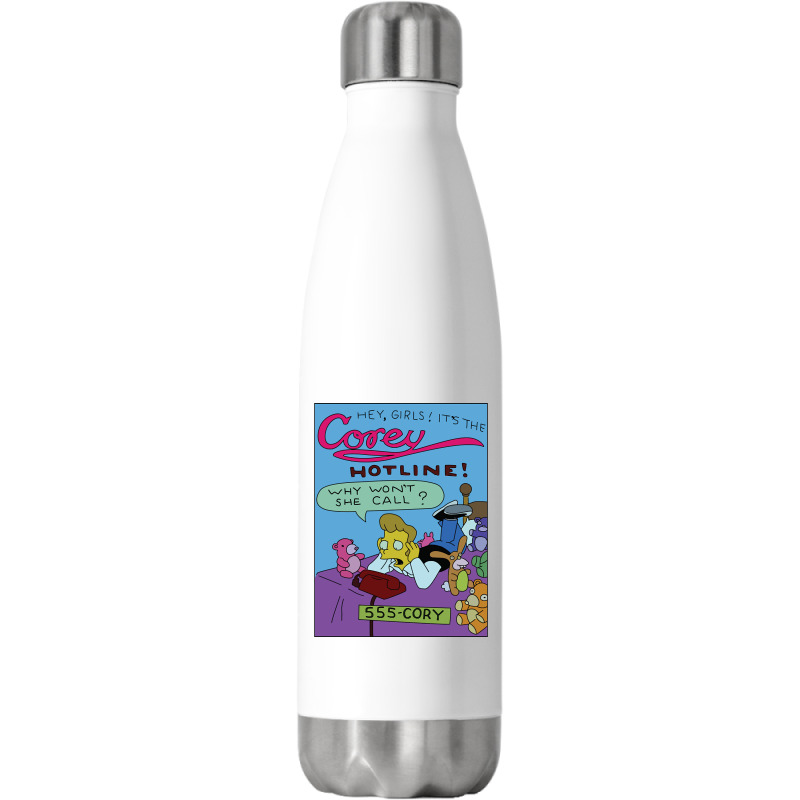 Hot Trend Corey Hotline Stainless Steel Water Bottle | Artistshot