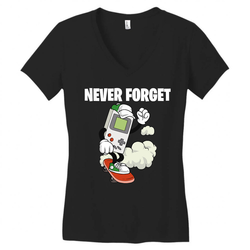 Trending Retro Never Forget 80s 90s Throwback Vintage-afvwr Women's V-Neck T-Shirt by poppyallen | Artistshot