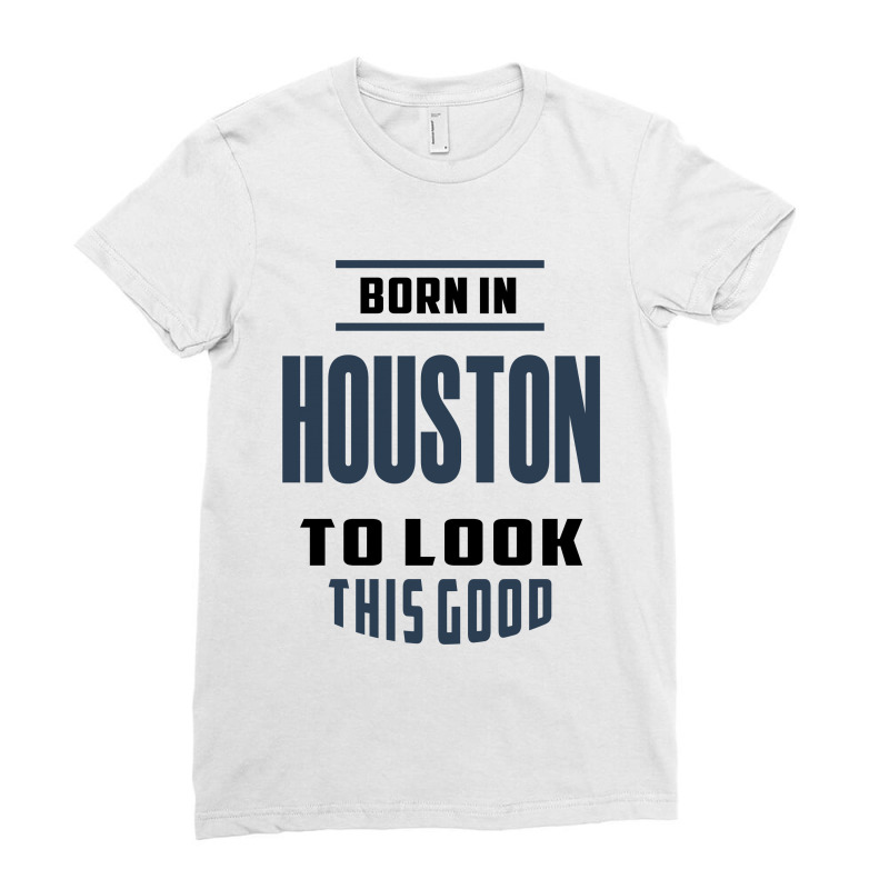 Houston Ladies Fitted T-Shirt by Chris Ceconello | Artistshot