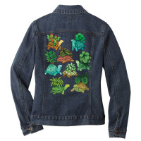 Limited Edition Turtle Plants Ladies Denim Jacket | Artistshot