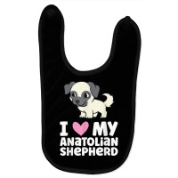 I Love My Anatolian Shepherd Dog T Shirt Baby Bibs | Artistshot