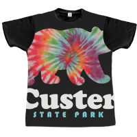 Limited Edition Custer State Park Tie Dye Bear South Dakota Graphic T-shirt | Artistshot