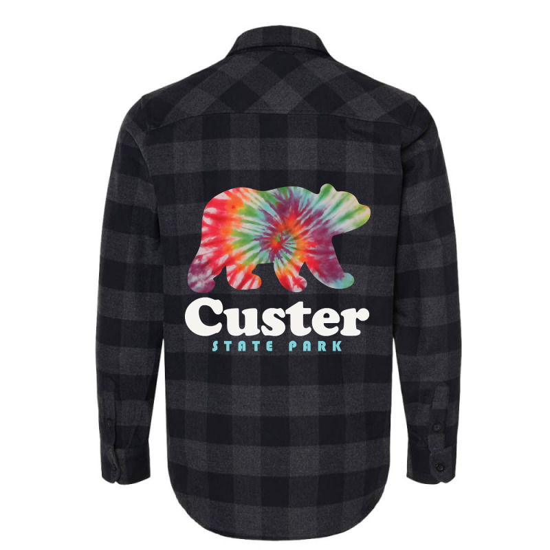 Limited Edition Custer State Park Tie Dye Bear South Dakota Flannel Shirt by Pannell Quintero | Artistshot