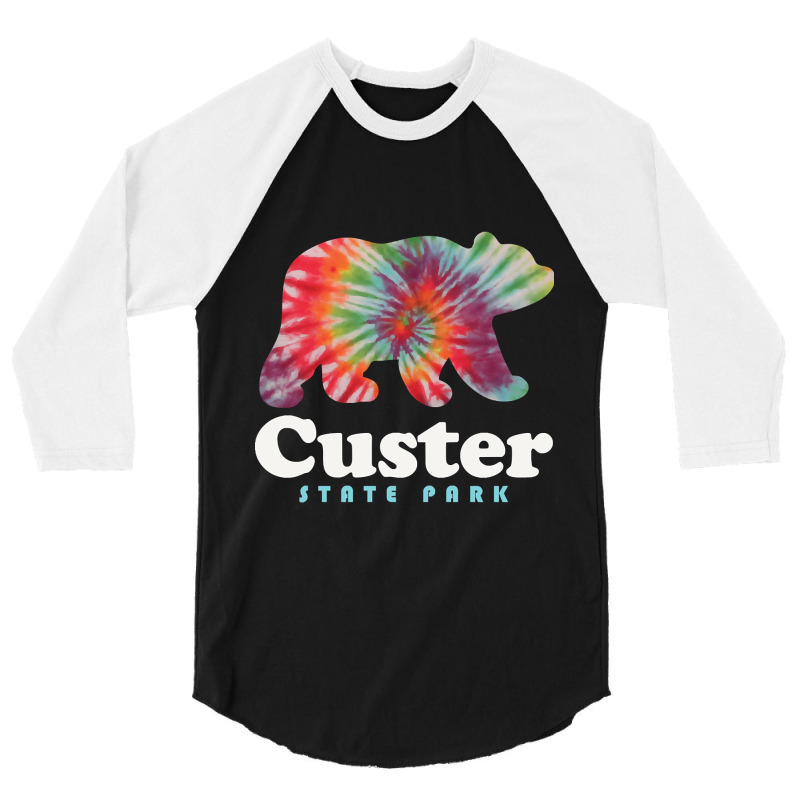 Limited Edition Custer State Park Tie Dye Bear South Dakota 3/4 Sleeve Shirt by Pannell Quintero | Artistshot