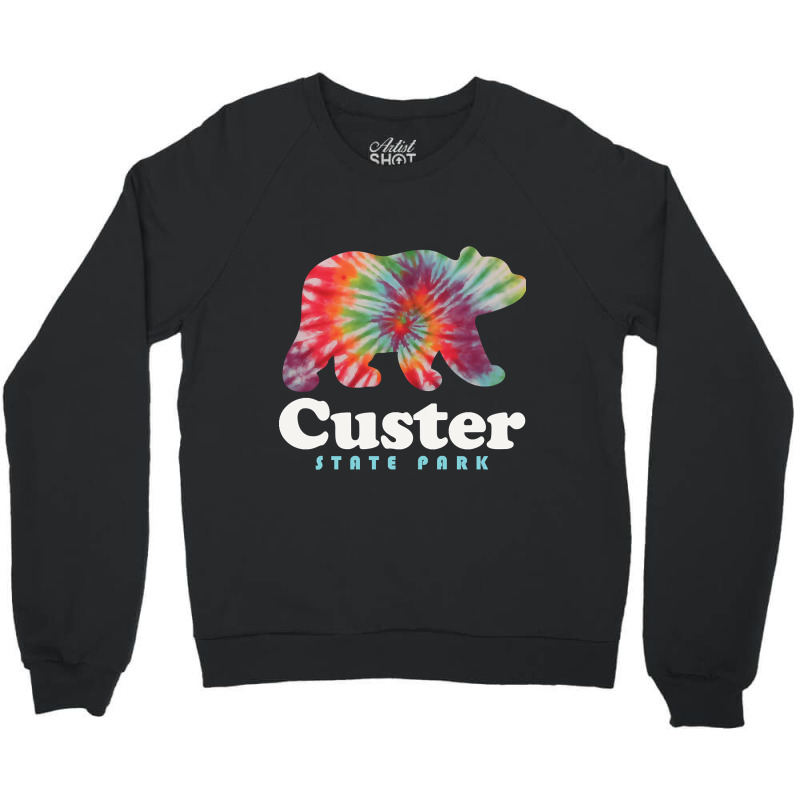 Limited Edition Custer State Park Tie Dye Bear South Dakota Crewneck Sweatshirt by Pannell Quintero | Artistshot