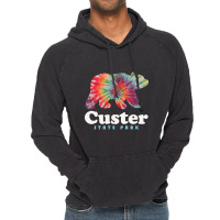 Limited Edition Custer State Park Tie Dye Bear South Dakota Vintage Hoodie | Artistshot