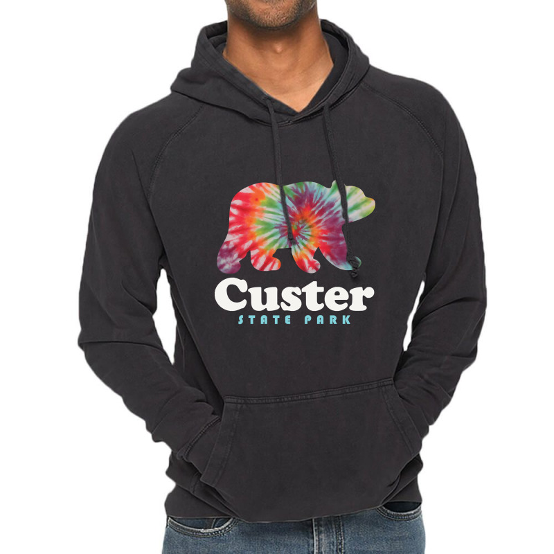 Limited Edition Custer State Park Tie Dye Bear South Dakota Vintage Hoodie by Pannell Quintero | Artistshot