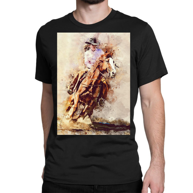 Limited Edition Cowgirl  Rides Galloping Horse Classic T-shirt | Artistshot