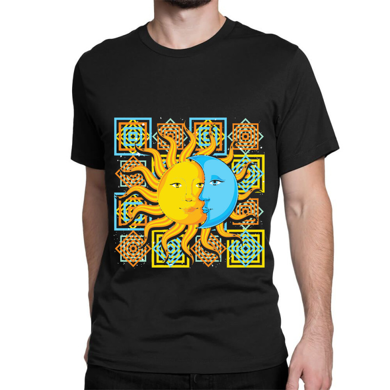 Astronomy  Celestial Bodies Moon Sun Astrology Bohemian Astron Classic T-shirt by sandaldaun | Artistshot