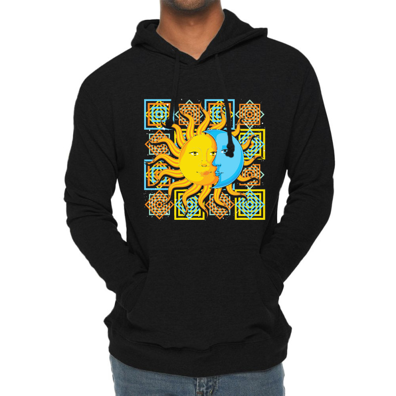 Astronomy  Celestial Bodies Moon Sun Astrology Bohemian Astron Lightweight Hoodie by sandaldaun | Artistshot