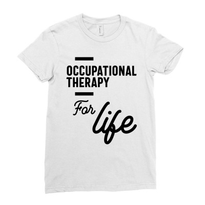 Occupational Therapy Work Job Title Gift Ladies Fitted T-shirt Designed By Cidolopez