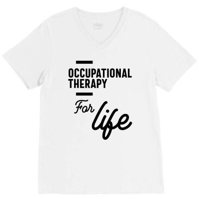 Occupational Therapy Work Job Title Gift V-neck Tee Designed By Cidolopez
