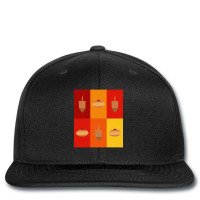 Hot Trend D&d - Doughnuts And Dreidels Fire Grid Printed Hat | Artistshot