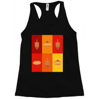 Hot Trend D&d - Doughnuts And Dreidels Fire Grid Racerback Tank | Artistshot