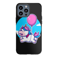 Limited Edition Cute Unicorn Floating With Balloon Cartoon Iphone 13 Pro Max Case | Artistshot