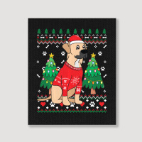 Limited Edition Black Mouth Cur Christmas Ornament Tree Mom Dad Gift Portrait Canvas Print | Artistshot