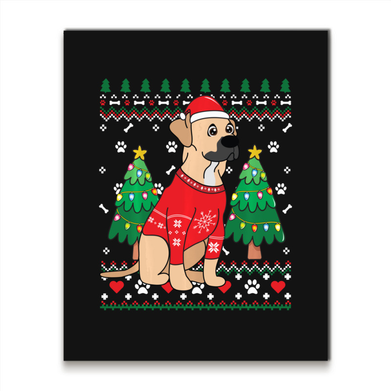 Limited Edition Black Mouth Cur Christmas Ornament Tree Mom Dad Gift Metal Print Vertical | Artistshot