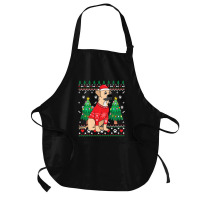 Limited Edition Black Mouth Cur Christmas Ornament Tree Mom Dad Gift Medium-length Apron | Artistshot