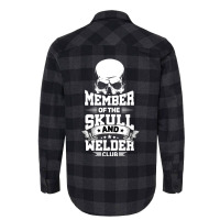 Trending Member Of The Skull And Welder Club Pipeliner Welding Flannel Shirt | Artistshot