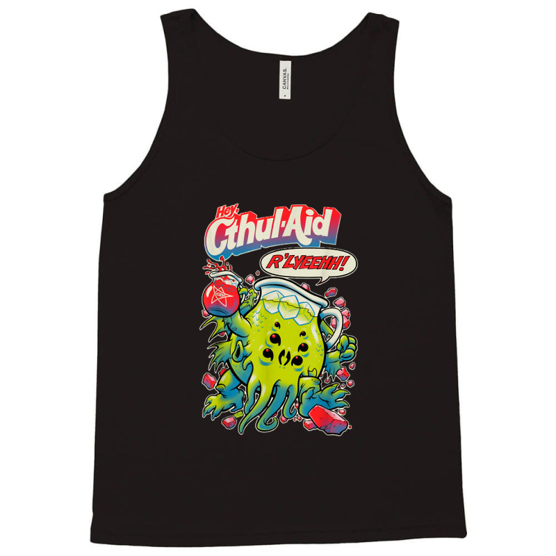 Hey Cool Cthulhu Aid R'lyeehh! Tank Top by JosephWDaniels | Artistshot