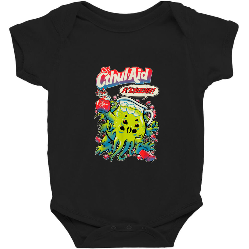 Hey Cool Cthulhu Aid R'lyeehh! Baby Bodysuit by JosephWDaniels | Artistshot