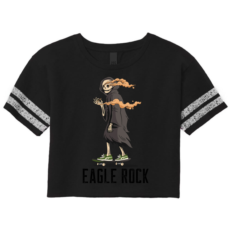 Trending Eagle Rock Los Angeles California, Skeleton On A Skateboard S Scorecard Crop Tee by Crews Micki | Artistshot