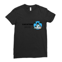 Trending Vacation Mode Travel Iilustration Ladies Fitted T-shirt | Artistshot