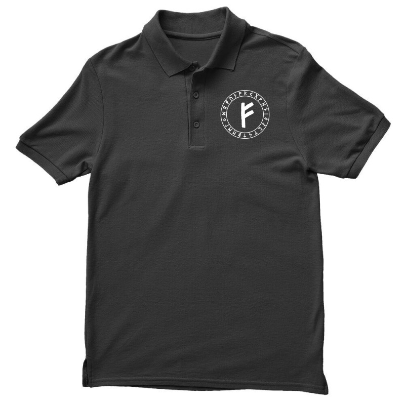 Limited Edition Fehu Rune Viking Rune Norse Pagan Wicca Witchcraft Men's Polo Shirt | Artistshot