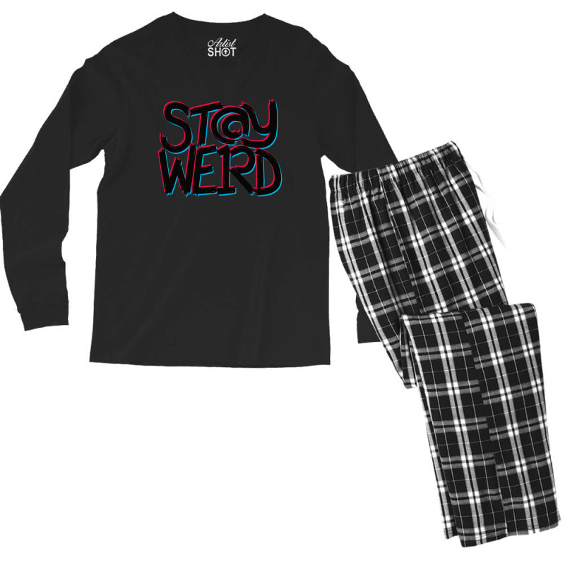 Stay Weird Men's Long Sleeve Pajama Set | Artistshot