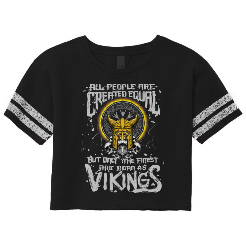 Hot Trend Finest People Are Viking Norse Mythology Viking Scorecard Crop Tee by Sizemore Adame | Artistshot