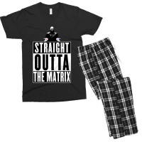 Straight Outta The Matrix Men's T-shirt Pajama Set | Artistshot