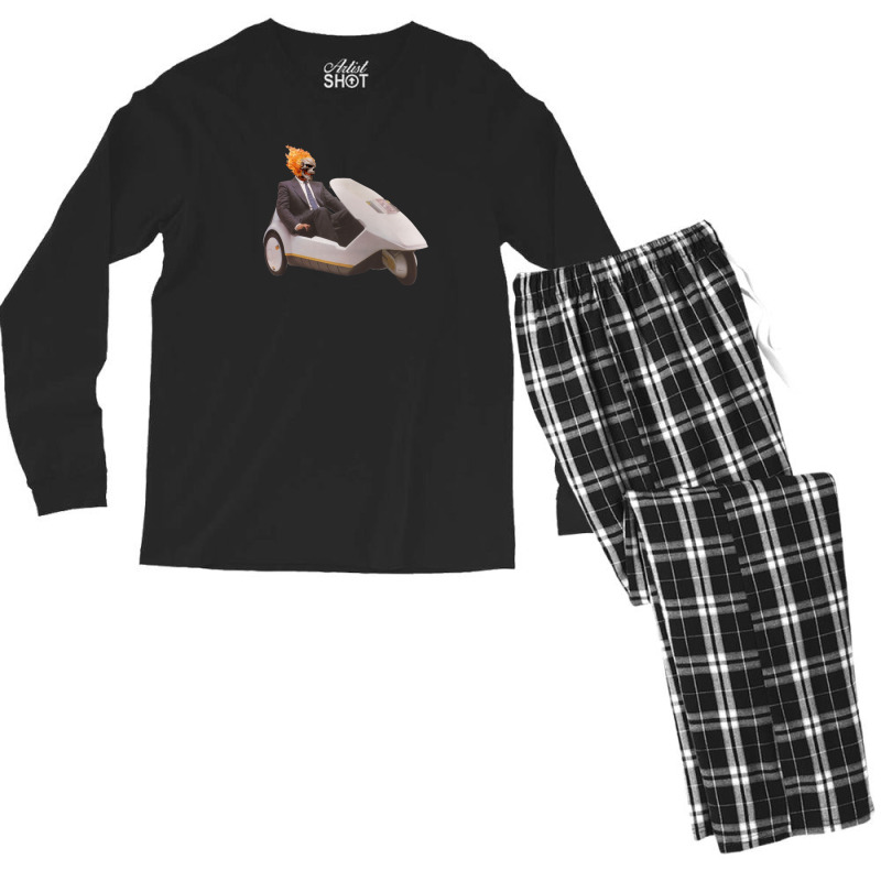 Straight Up Ghostin' Men's Long Sleeve Pajama Set | Artistshot