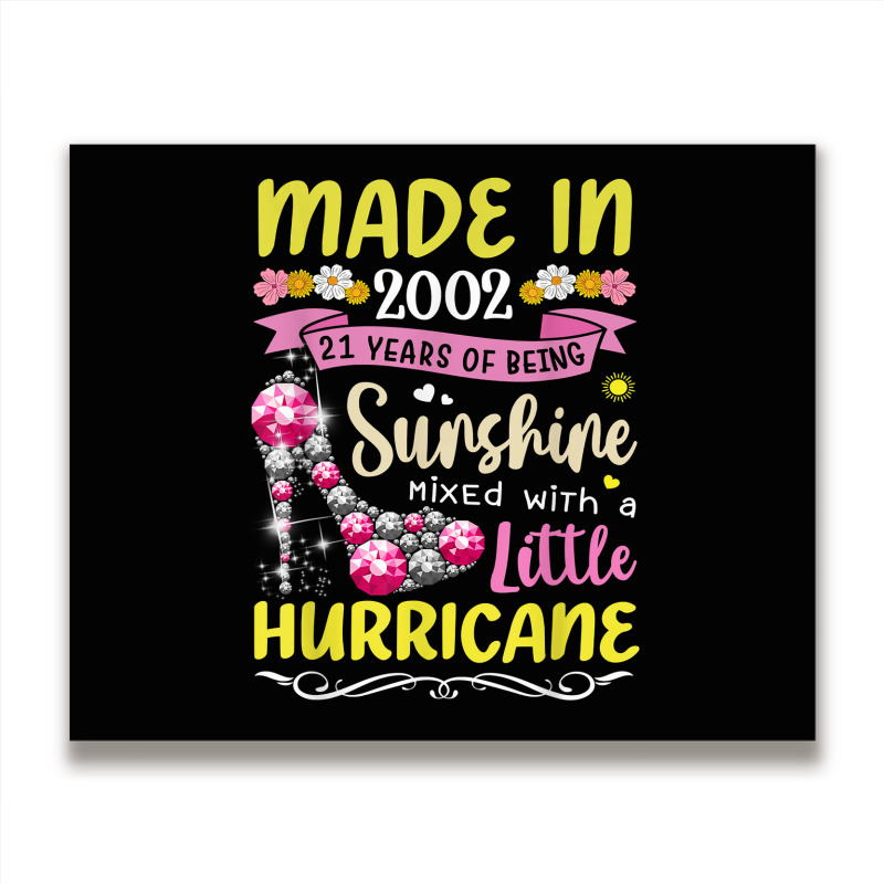 Made In 2002 21 Year Old 21st Birthday Gift For Girl Women T Shirt 