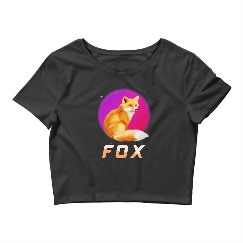 Funny Fox Running Animals Crop Top by MaragretPolino | Artistshot