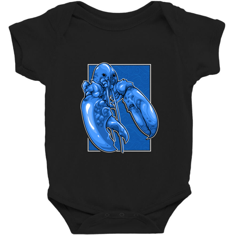 Funny Jumpscare Lobster Meme Blue Crustacean Pullover Hoodie Baby Bodysuit | Artistshot