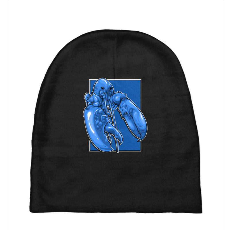 Funny Jumpscare Lobster Meme Blue Crustacean Pullover Hoodie Baby Beanies | Artistshot