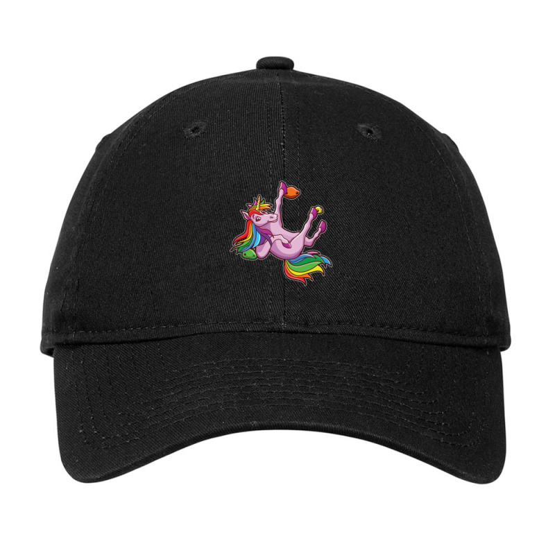 Funny Unicorn Rock Climbing Bouldering Rainbow 1 Adjustable Cap | Artistshot