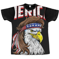 Hot Trend Merica Eagle Mulle 4th Of July Redneck Patriot Graphic T-shirt | Artistshot