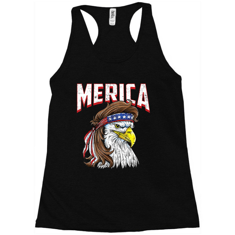 Hot Trend Merica Eagle Mulle 4th Of July Redneck Patriot Racerback Tank by femalesbaubles | Artistshot