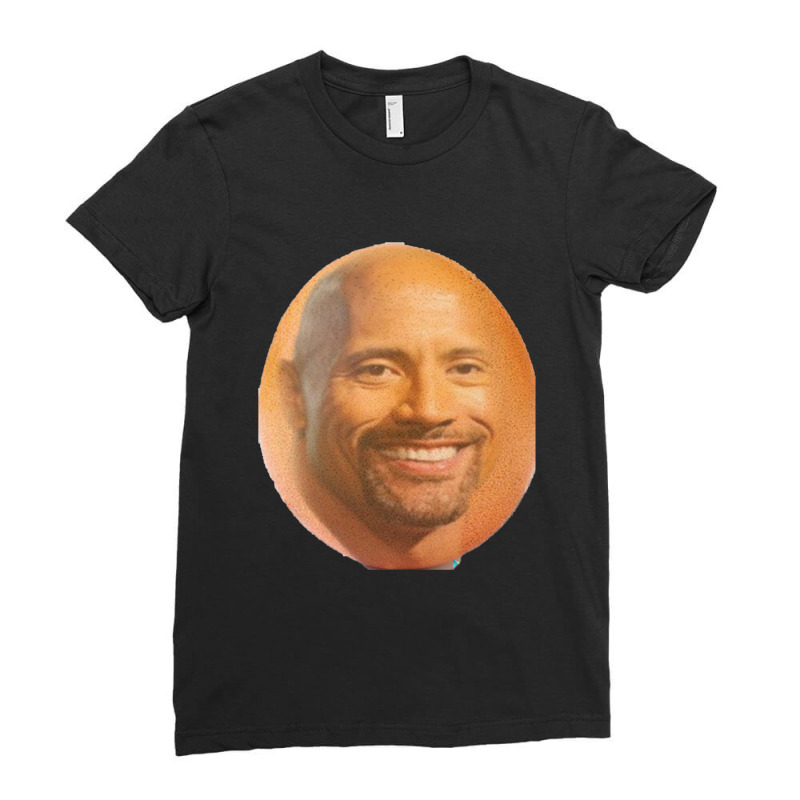 Dwegg The Rock Johnson Ladies Fitted T-Shirt by AbeaJuanje | Artistshot