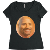 Dwegg The Rock Johnson Women's Triblend Scoop T-shirt | Artistshot