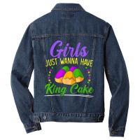 King Cake Mardi Gras 2023 Celebration Nola Festival T Shirt Men Denim Jacket | Artistshot