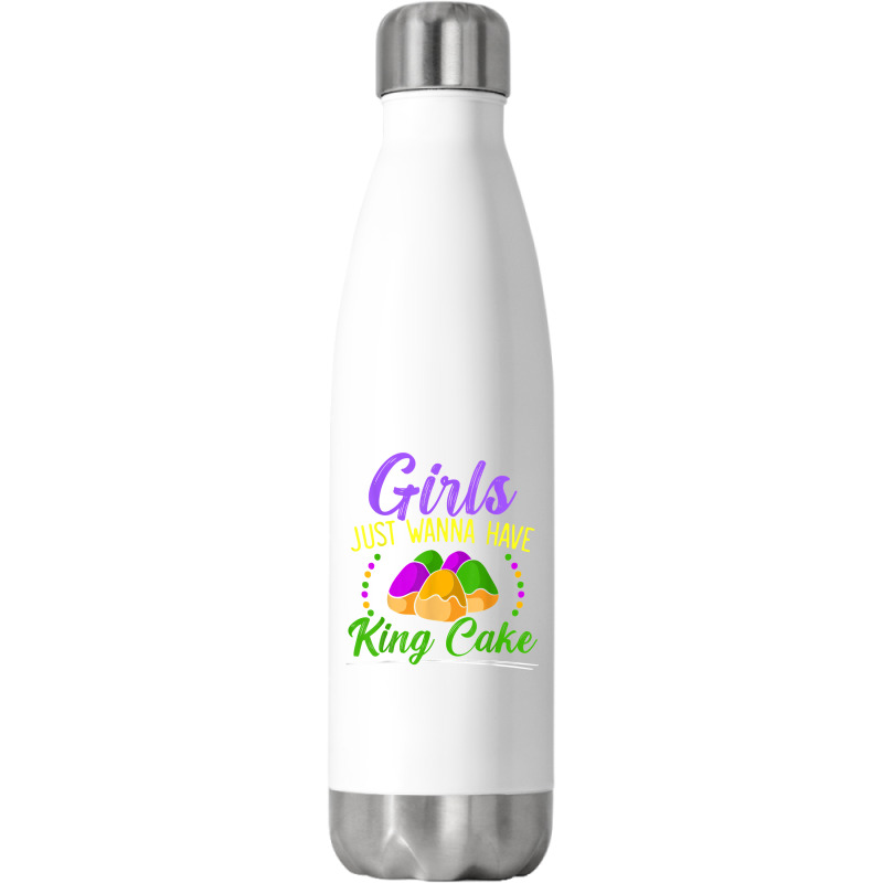 King Cake Mardi Gras 2023 Celebration Nola Festival T Shirt Stainless Steel Water Bottle | Artistshot